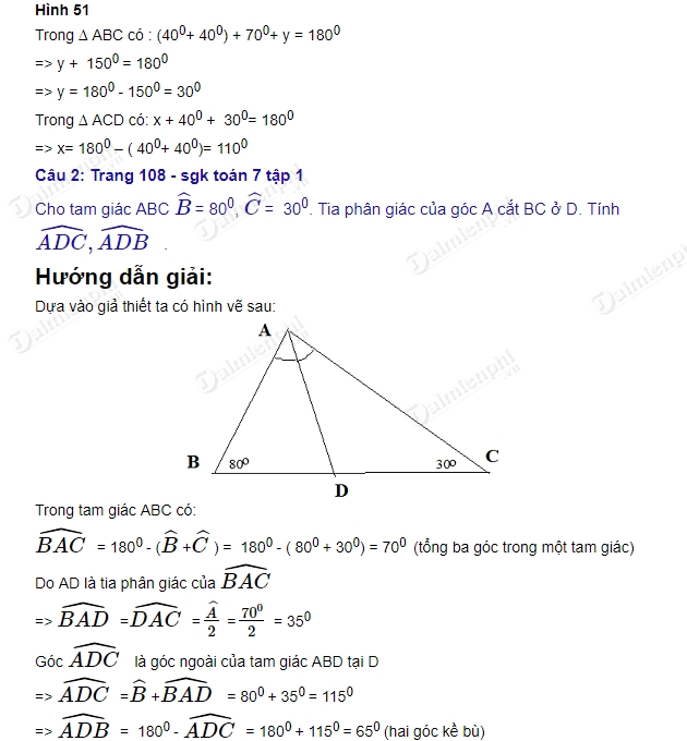 giai toan lop 7 tong ba goc trong mot tam giac 2