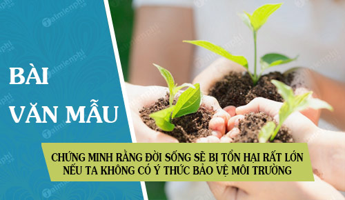 hay chung minh rang doi song cua chung ta se bi ton hai rat lon neu moi nguoi khong co y thuc bao ve moi truong song