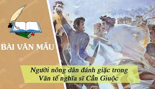 hinh anh nguoi nong dan danh giac trong van te nghia si can giuoc