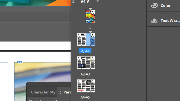 Áp dụng tiền tố cho trang trong Adobe InDesign