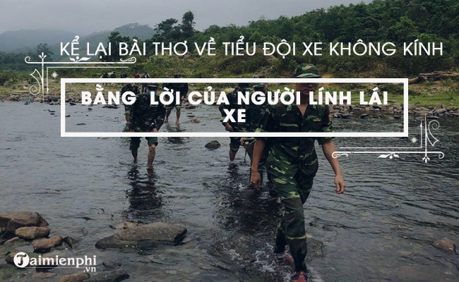 bai van mau ke lai bai tho ve tieu doi xe khong kinh bang loi cua nguoi linh lai xe