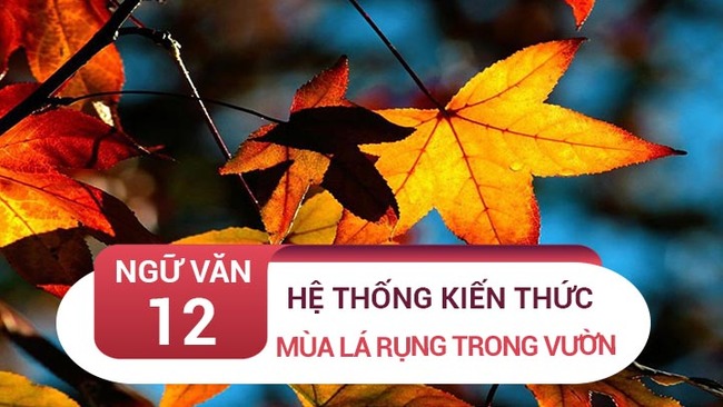 Kiến thức bài Mùa lá rụng trong vườn - Ma Văn Kháng