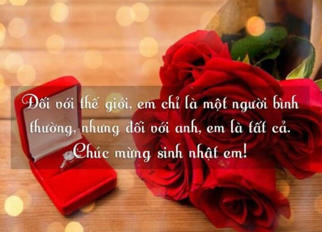 Ảnh chúc mừng sinh nhật người yêu lãng mạn