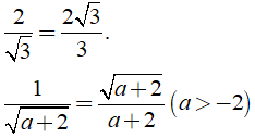 Lý thuyết: Biến đổi đơn giản biểu thức chứa căn thức bậc hai