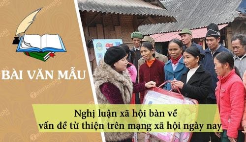 nghi luan xa hoi ban ve van de tu thien tren mang xa hoi ngay nay