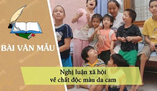 nghi luan xa hoi ve chat doc mau da cam