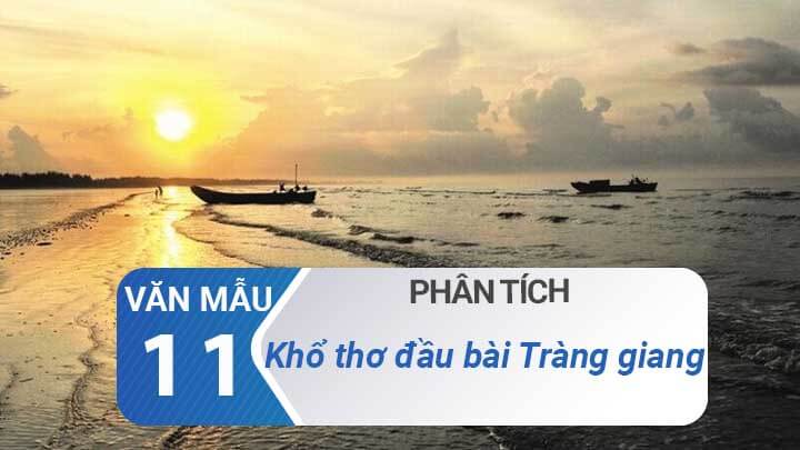 Phan tich kho tho dau bai Trang giang - Huy Can