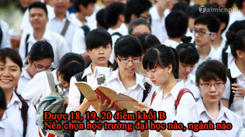 duoc 18 19 20 diem khoi b nen chon hoc truong dai hoc nao nganh nao 2