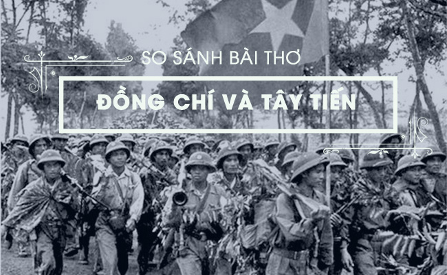 em hay so sanh bai tho tay tien va dong chi