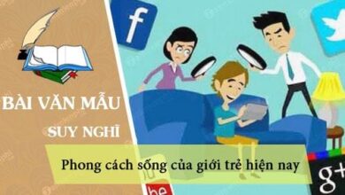 suy nghi cua em ve phong cach song cua gioi tre hien nay