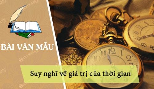 suy nghi ve gia tri cua thoi gian