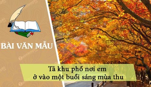 ta khu pho noi em o vao mot buoi sang mua thu