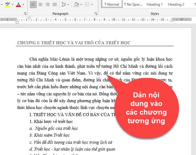 cách tạo header và footer khác nhau trong word