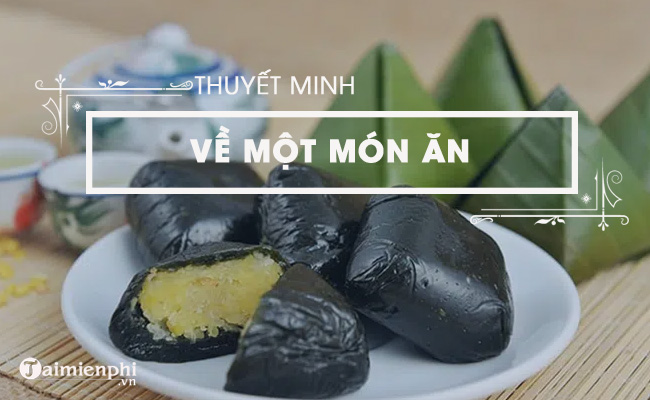 thuyet minh ve mot mon an