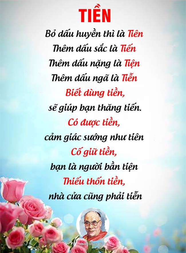 Tiền là phương tiện của những người thông mình