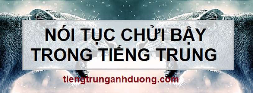 chửi bậy trong tiếng Trung