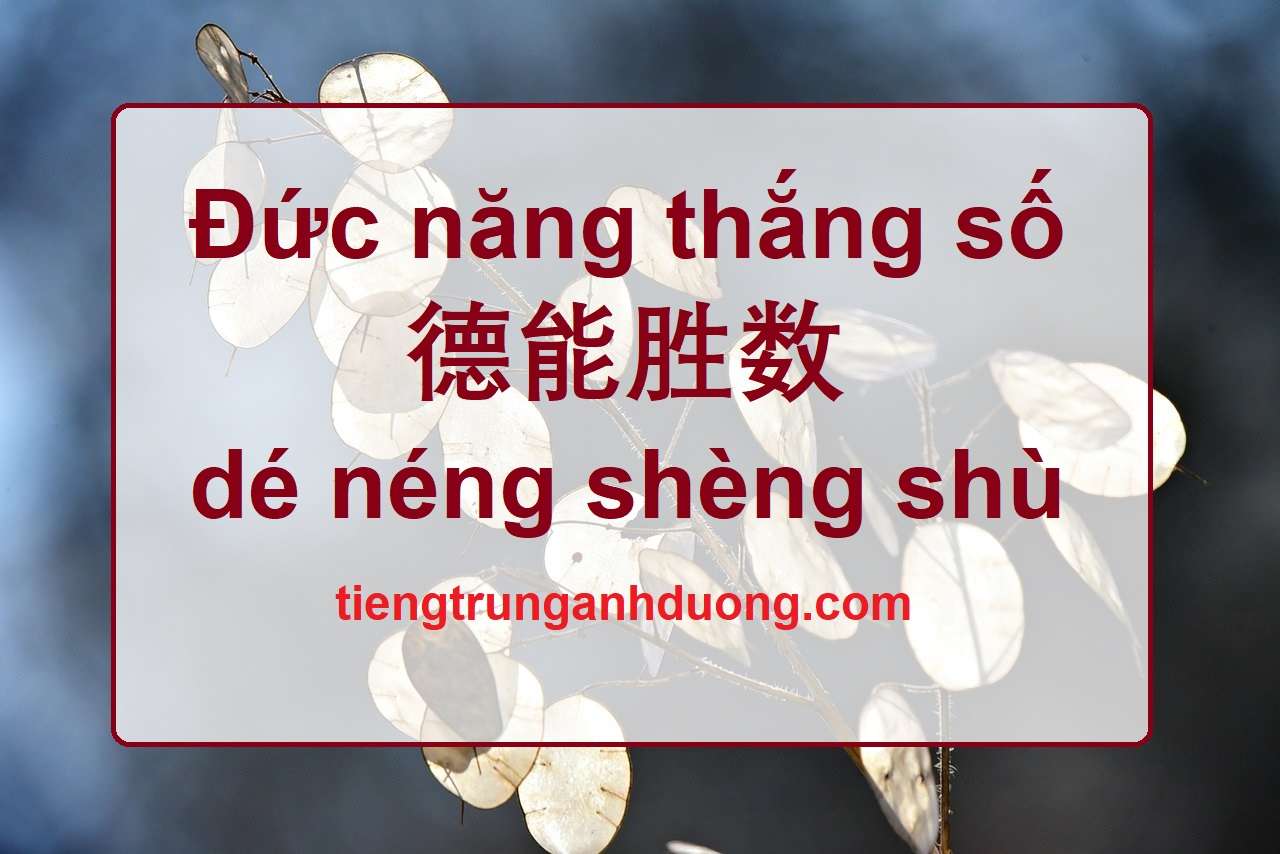 Đức năng thắng số